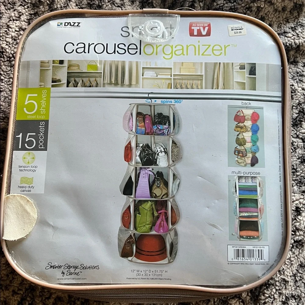 Smart carousel organizer